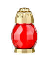 Bolsius Sklenený kahanec Diamant červený (Doba horenie 24h)
