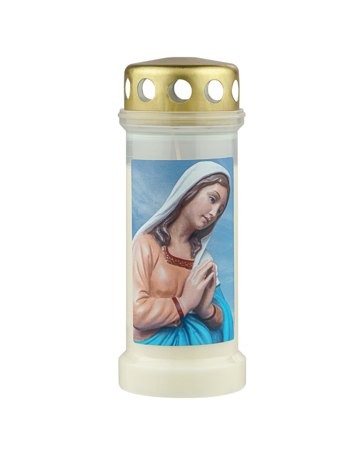 Bolsius mécses Holy Mary motívummal – kb. 70 óra égési idő