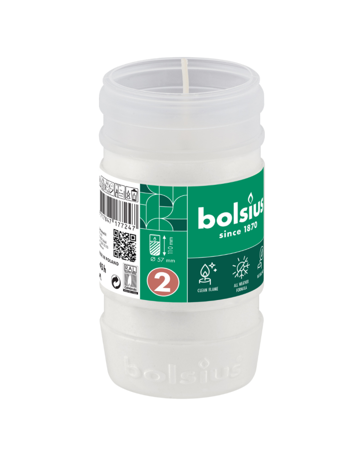 Bolsius paraffinos mécses betét – 142 g (kb. 45 óra égési idő)